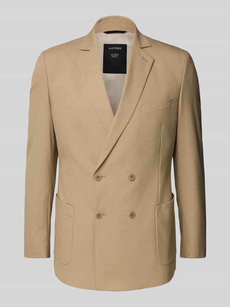 s.Oliver BLACK LABEL Comfort fit colbert met reverskraag
