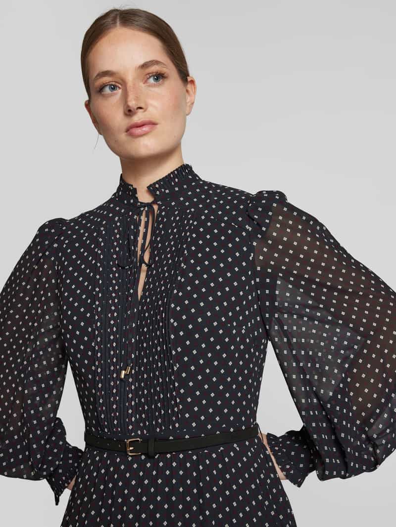 Jake*s Collection Midi-jurk met tailleriem