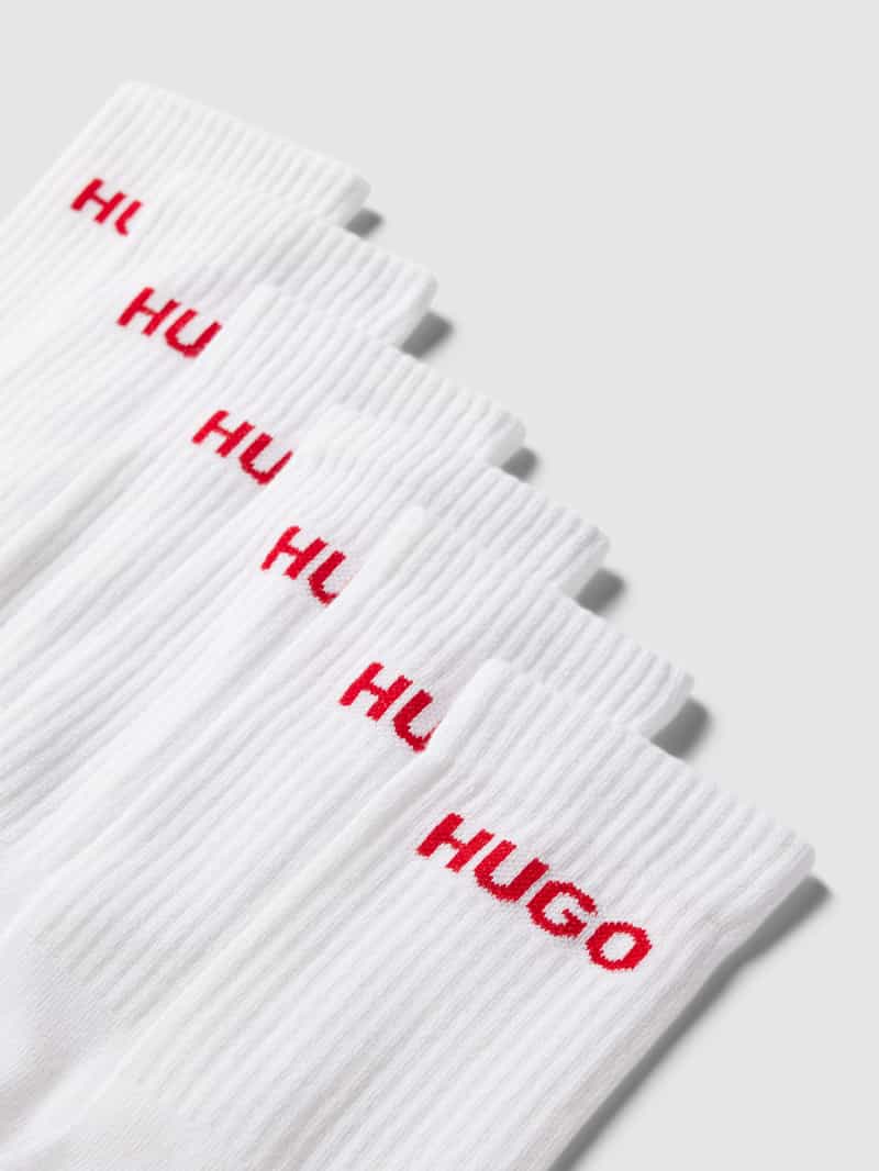 HUGO Sokken met labelprint in een set van 6 paar