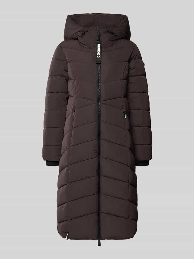 khujo Gewatteerde lange jas met tweewegsritssluiting model 'FLESCH'