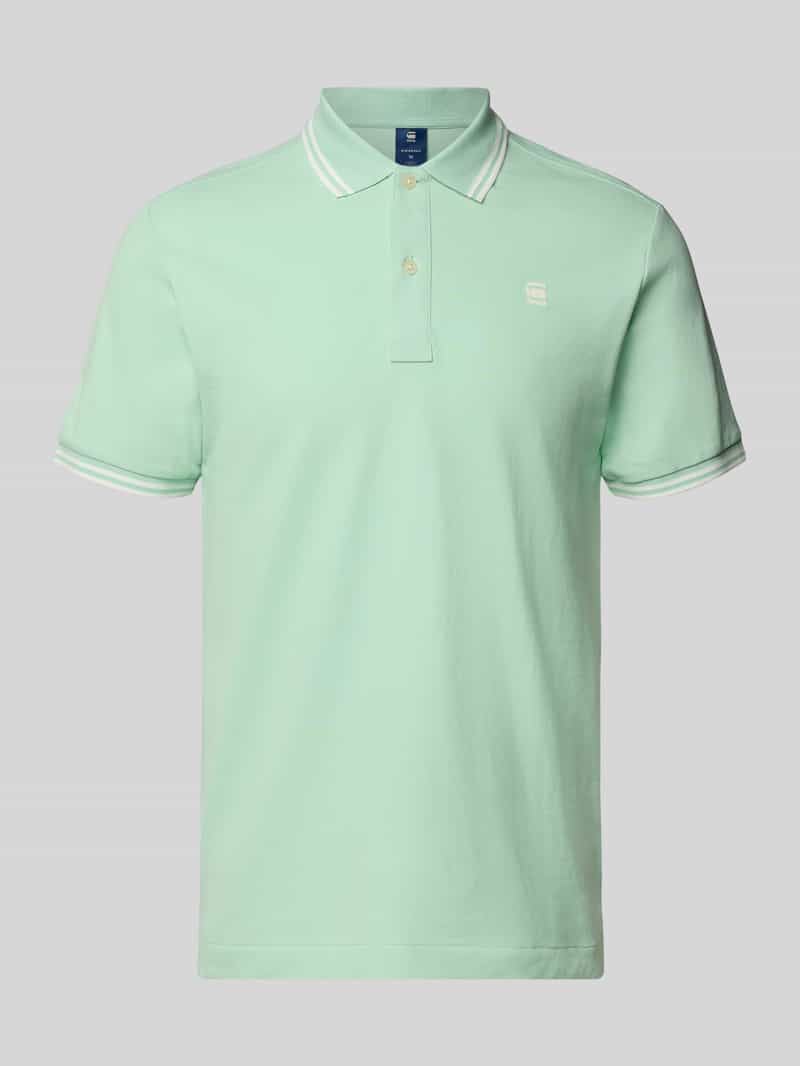G-Star Raw Slim fit poloshirt met labelstitching model 'Dunda'