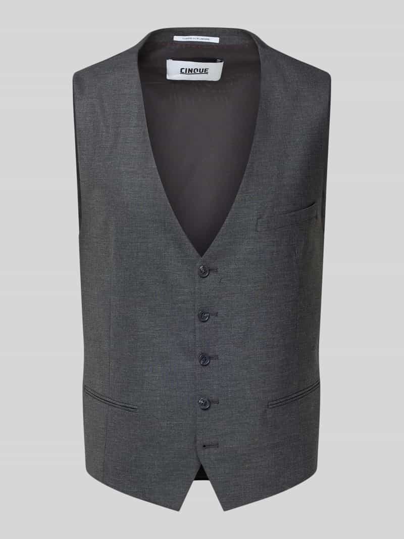 Bodywarmer met V-hals en Knoopsluiting Model 'Totti'