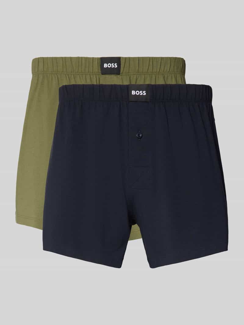 regular fit boxershort uit katoenmix in set van 2 model '2P JERSEY BOXER '