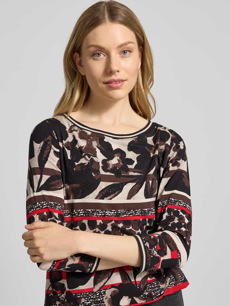Betty Barclay T-shirt in all-over look met 3 4-mouwen