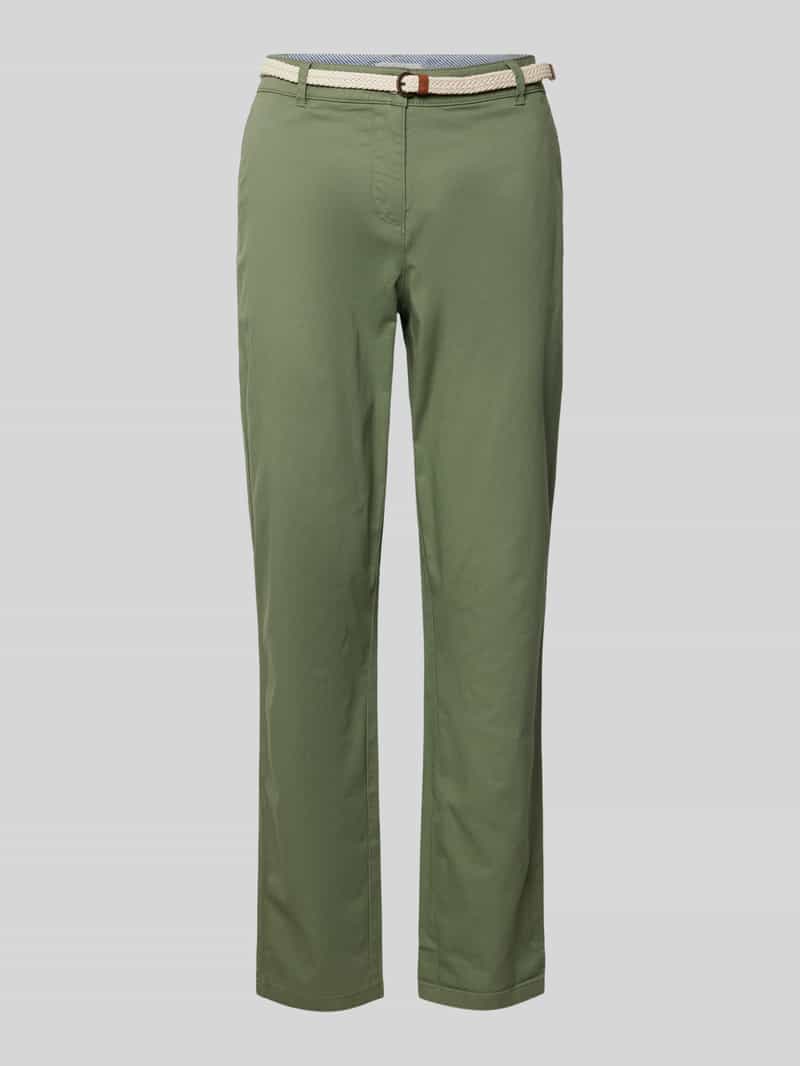 Christian Berg Woman Casual fit chino met riem