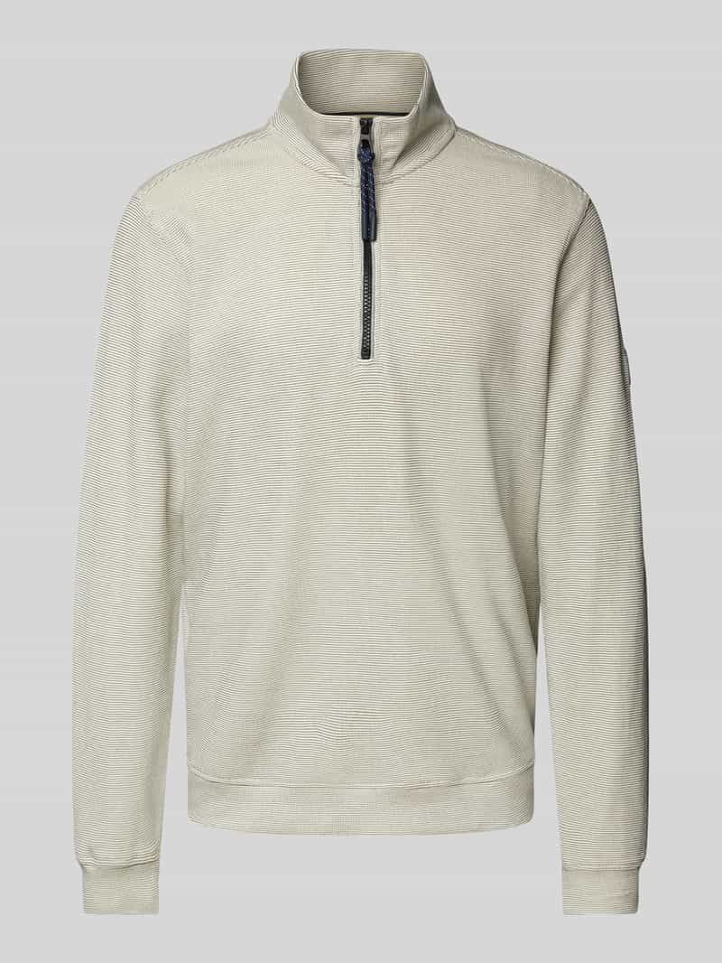 Lerros Sweatshirt met labelpatch model 'SELANIK'