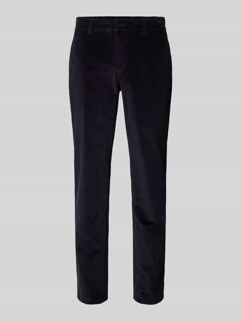 BRAX Regular fit corduroy broek met steekzakken, model 'FABIO'