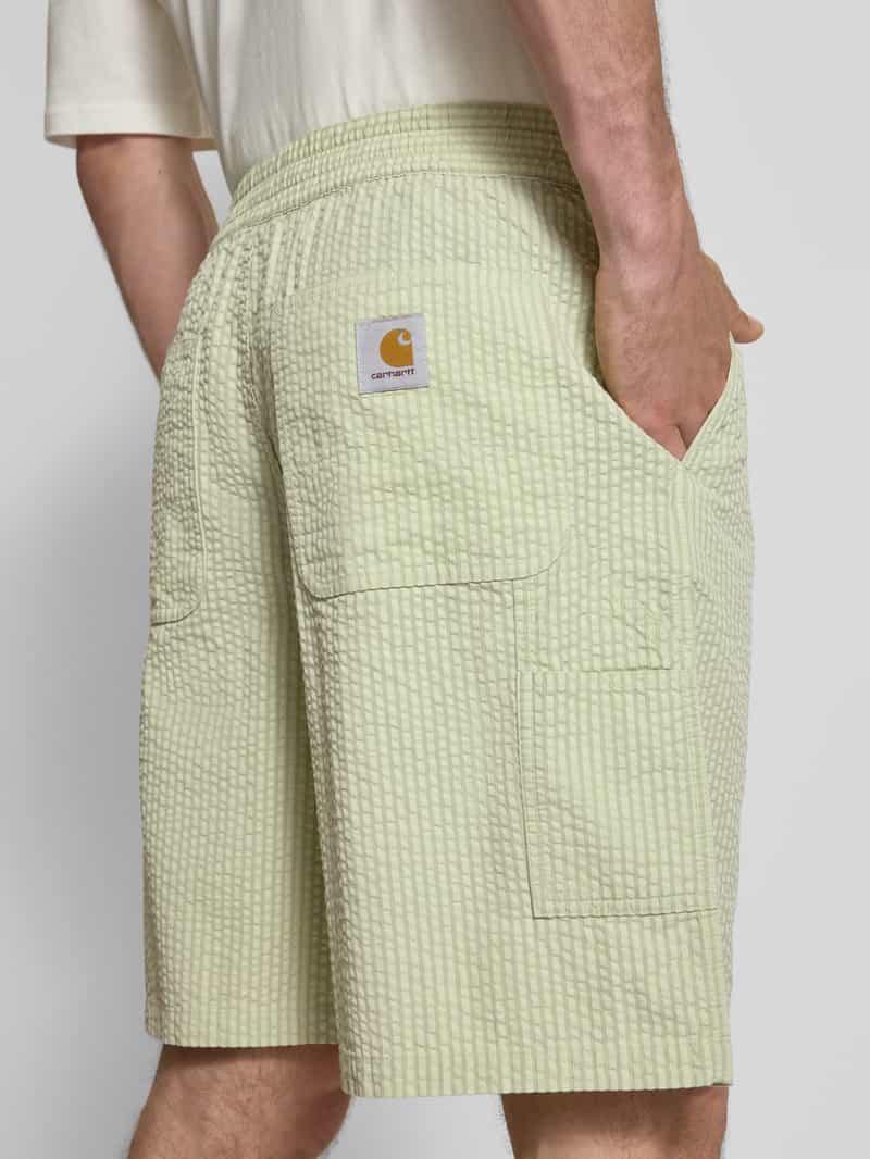 Carhartt Work In Progress Korte broek met structuurmotief model 'Toland'