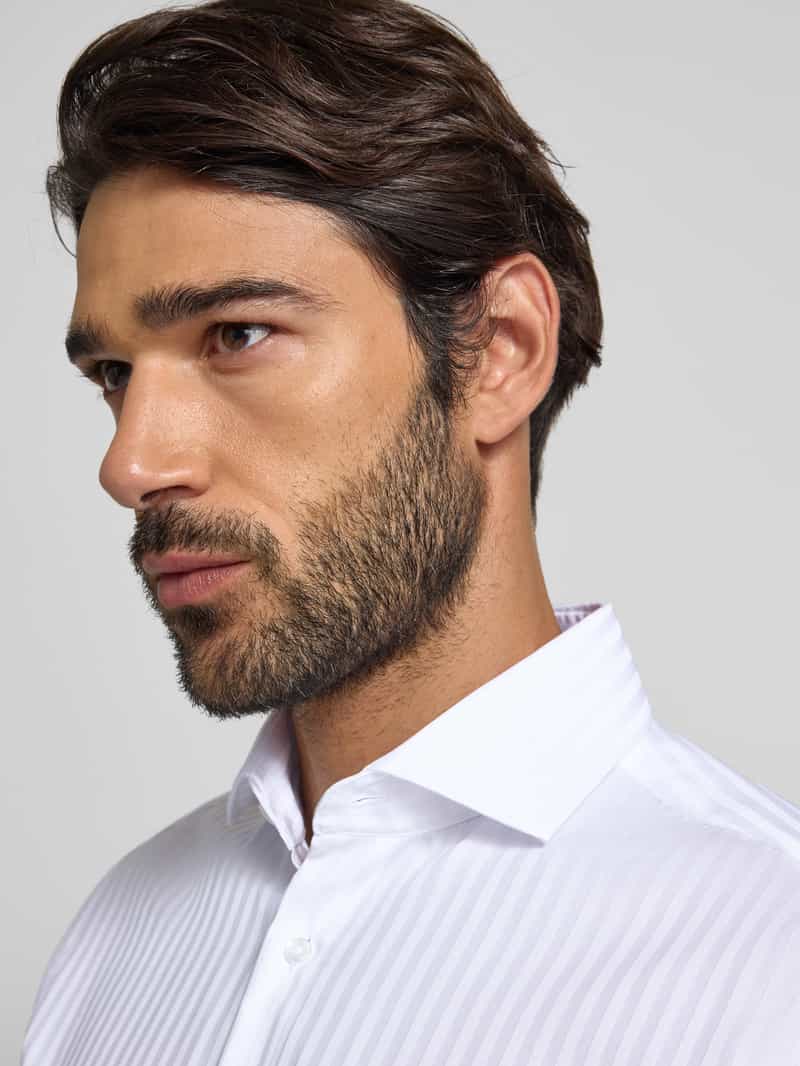 seidensticker Slim fit zakelijk overhemd met kentkraag