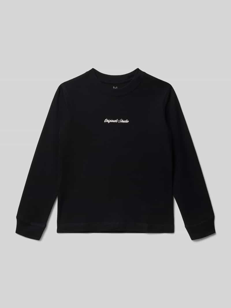 jack & jones Sweatshirt met labelstitching model 'NORREBRO'