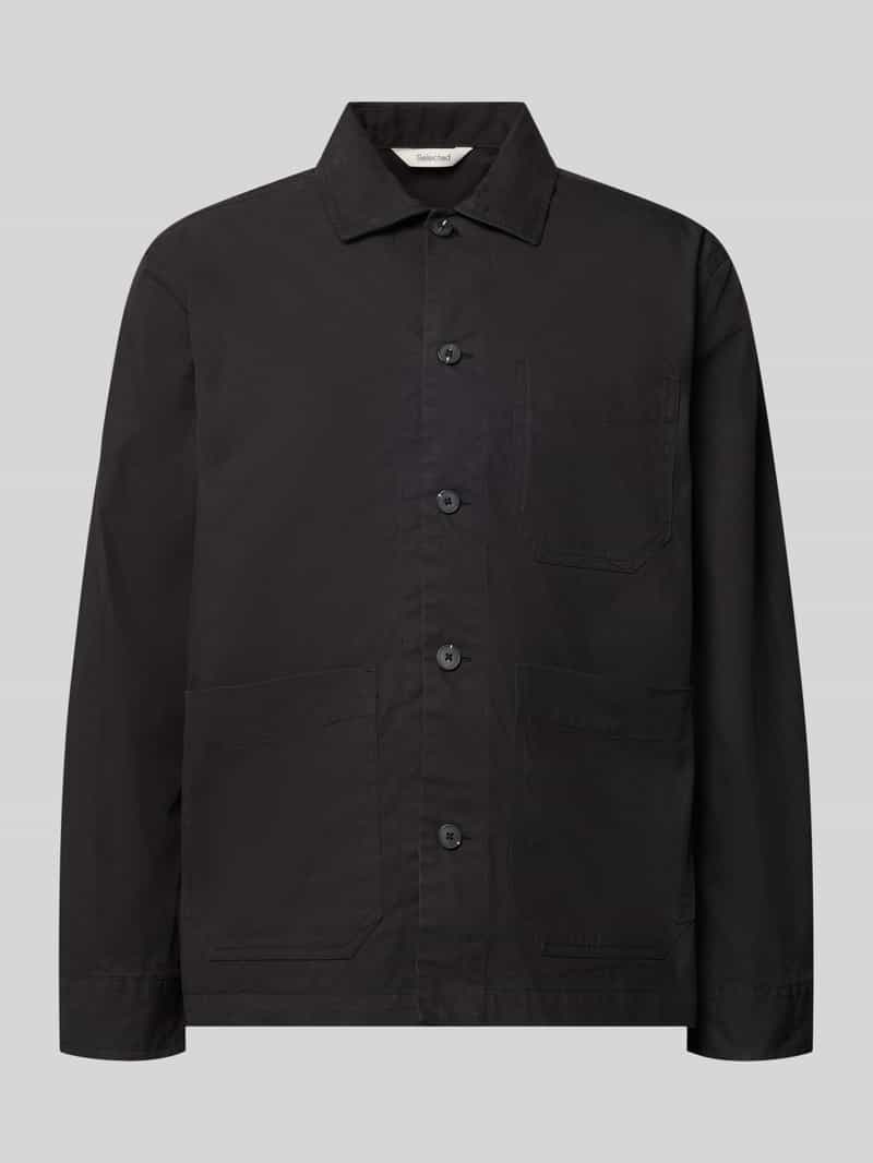 Selected Regular fit vrijetijdsoverhemd van katoenmix model 'MOTTO'