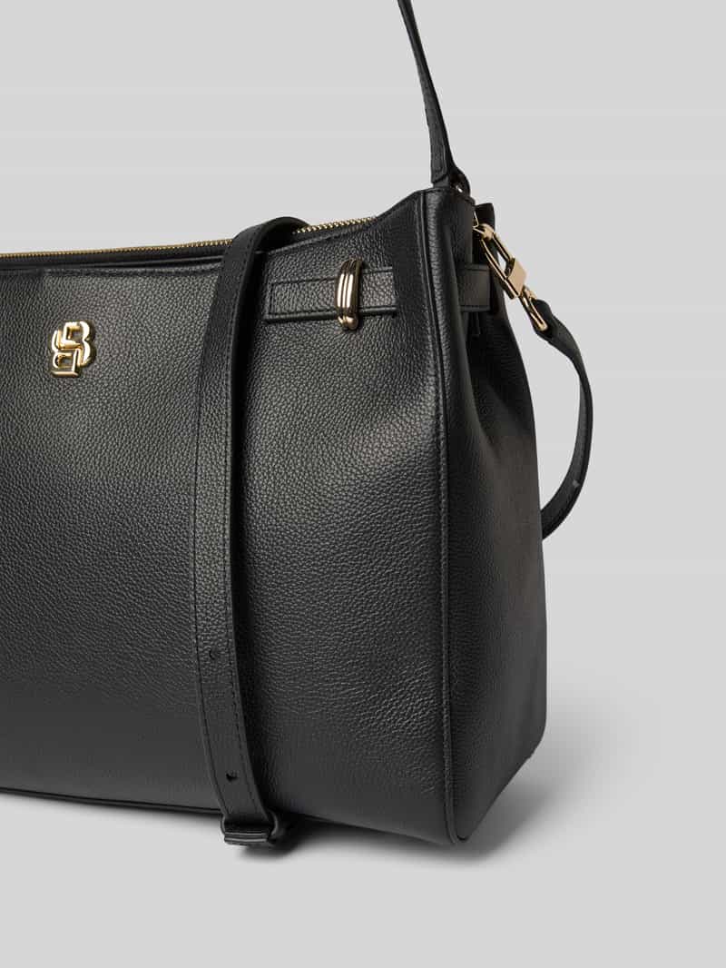 Boss Tote bag van runderleer model 'B_ICON'