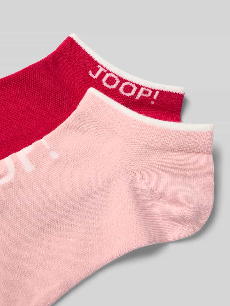 JOOP! Collection Sneakersokken in een set van 2 paar met logodetails