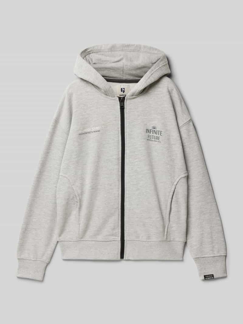 Garcia Sweatjack met label- en statementprint