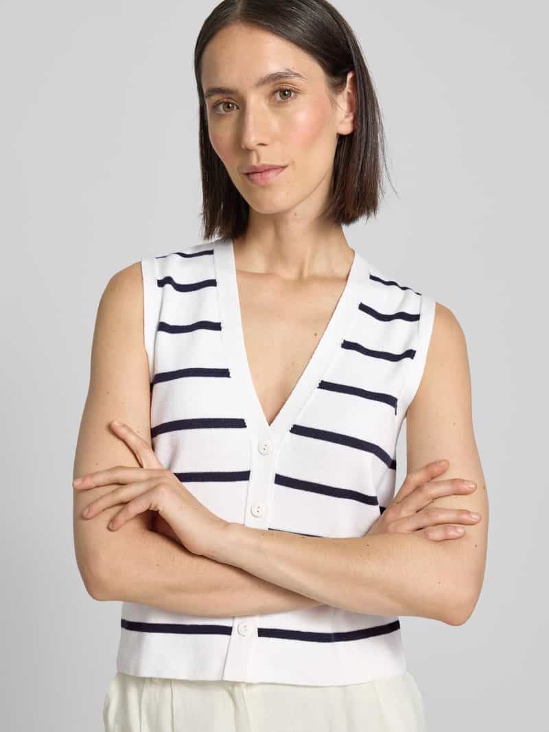 Rich & Royal Gebreid gilet met V-hals