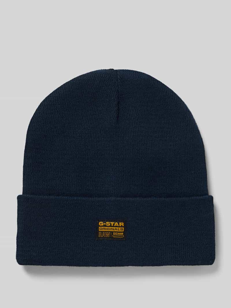 G-Star Raw Beanie met labelpatch model 'Effo'
