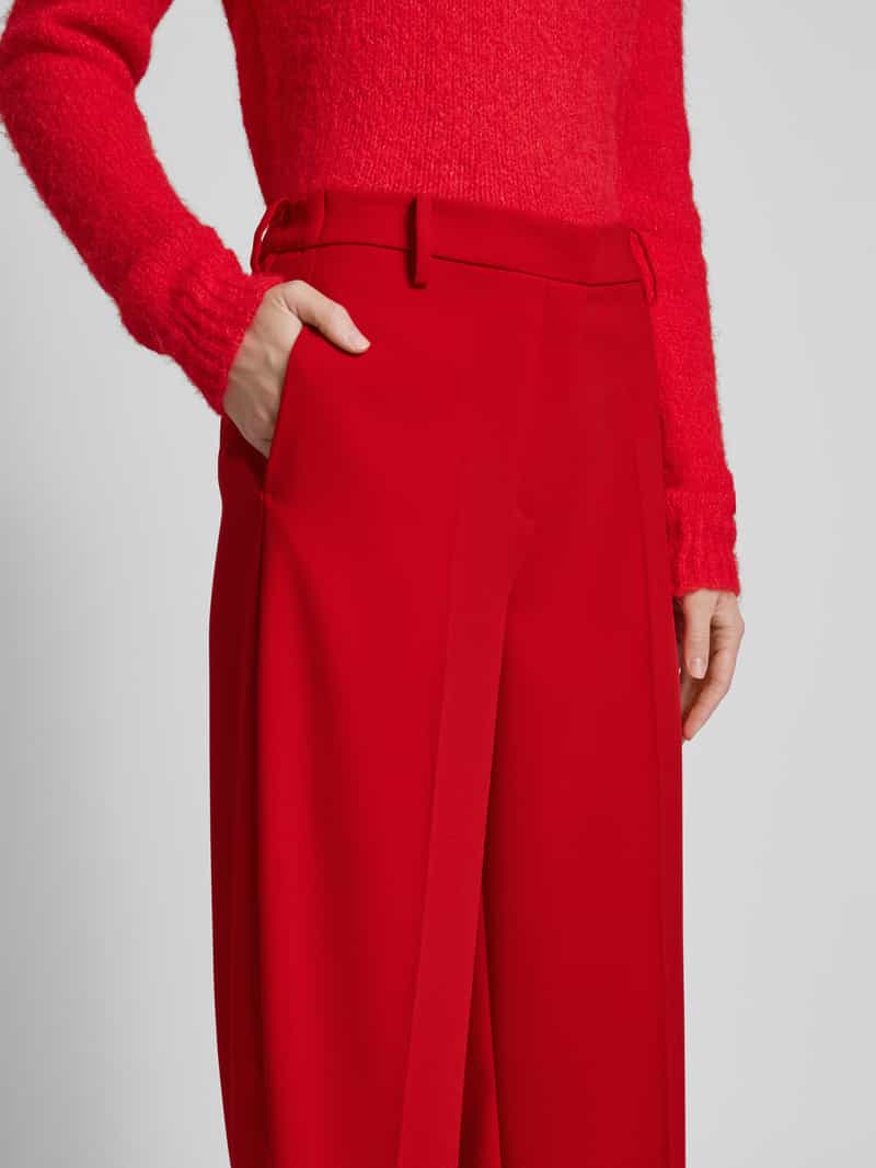 MAC Baggy fit stoffen broek met persplooien model 'Camilla'
