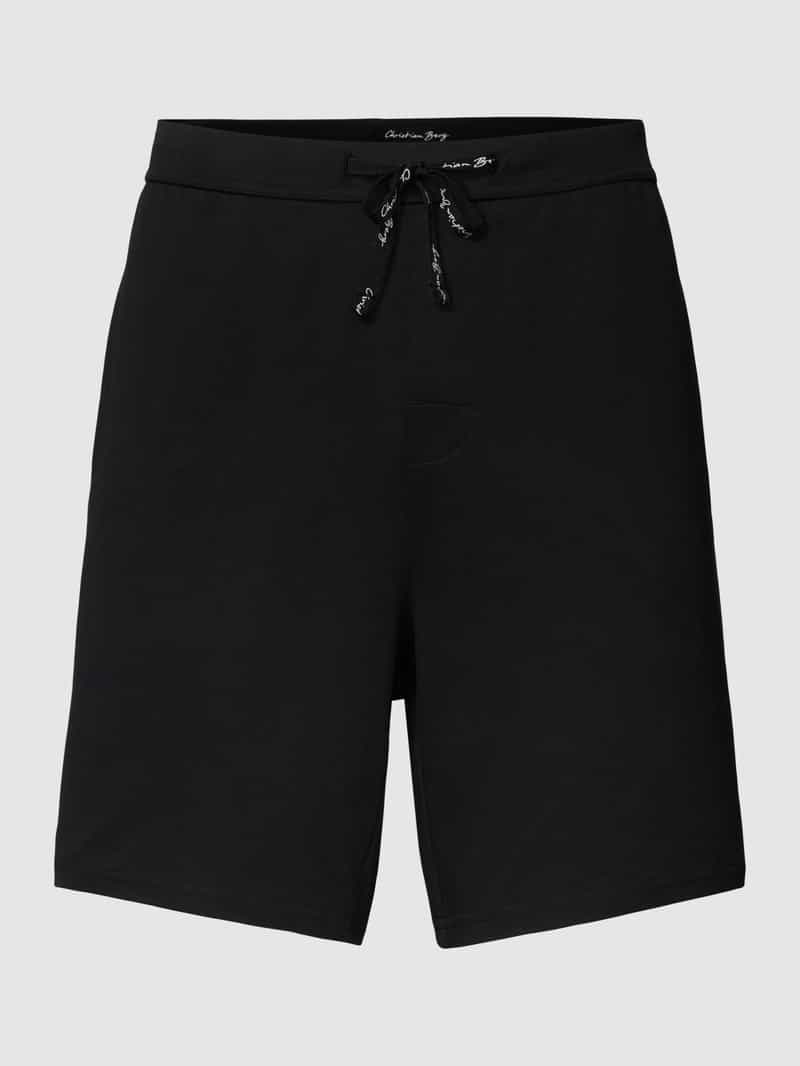 Sweatshorts met labeldetail Christian Berg Men