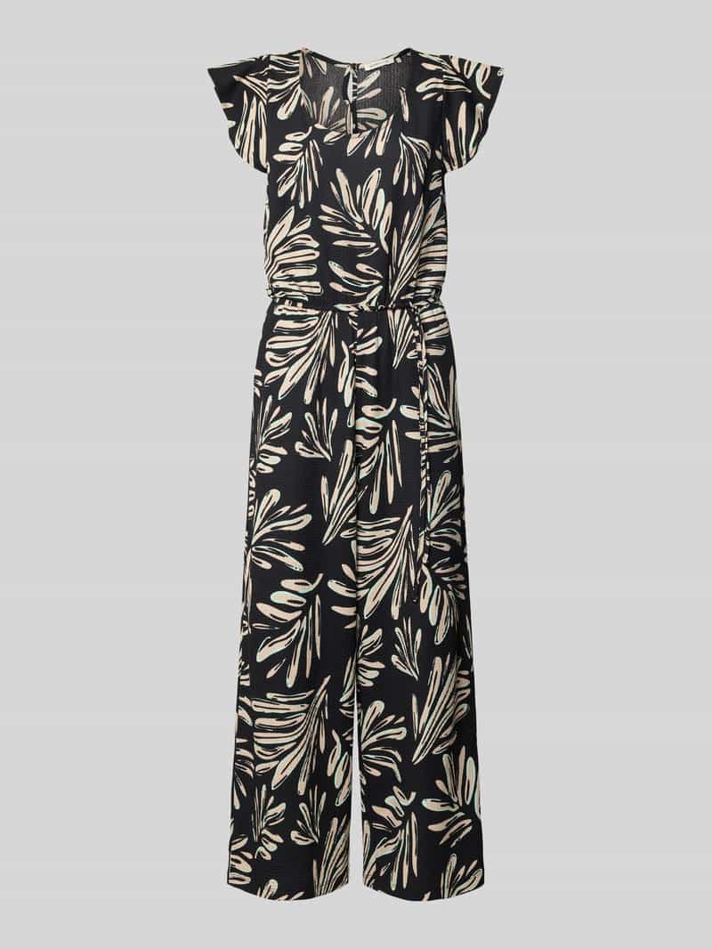 Tom Tailor Denim Relaxed fit jumpsuit met structuurmotief