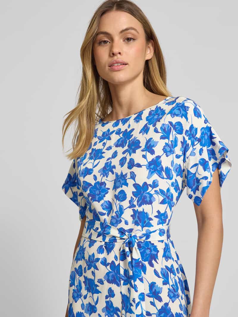 Weekend Max Mara Zijden jurk met strikceintuur model 'CANNES'
