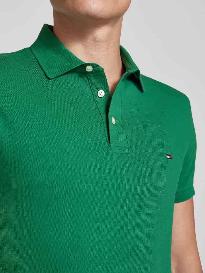 Tommy Hilfiger Slim fit poloshirt met logostitching
