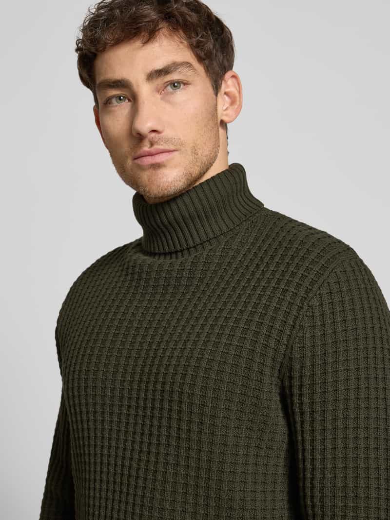 Selected Homme Regular fit coltrui in wafelstructuur model 'TOM'