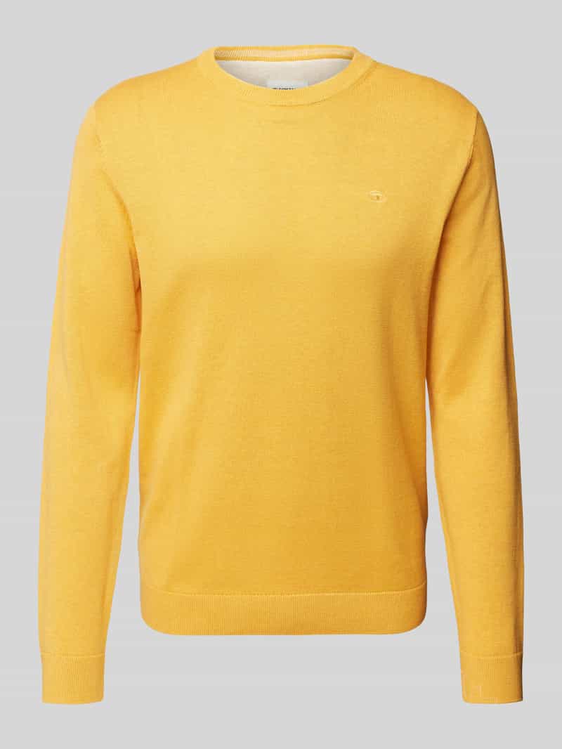 Tom Tailor Regular fit gebreide pullover van zuiver katoen