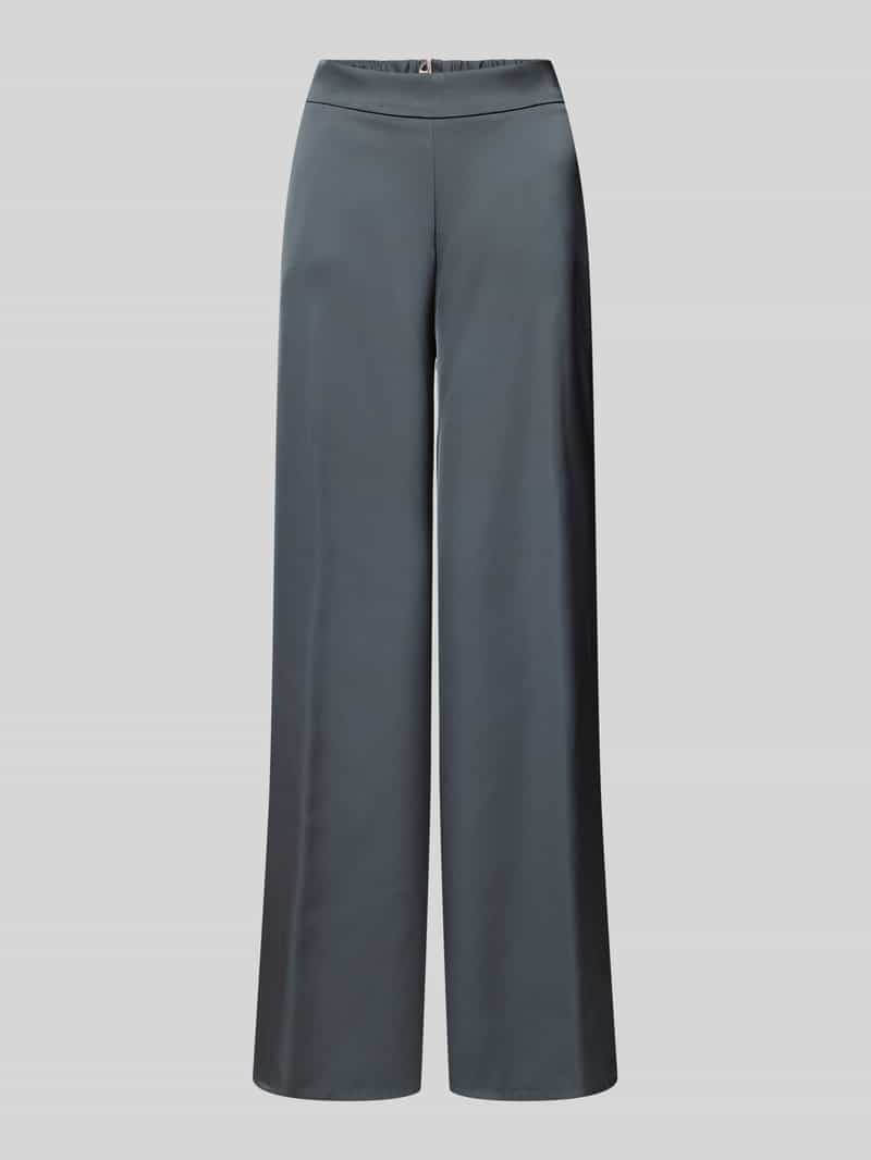 Wide fit stoffen broek met elastische band