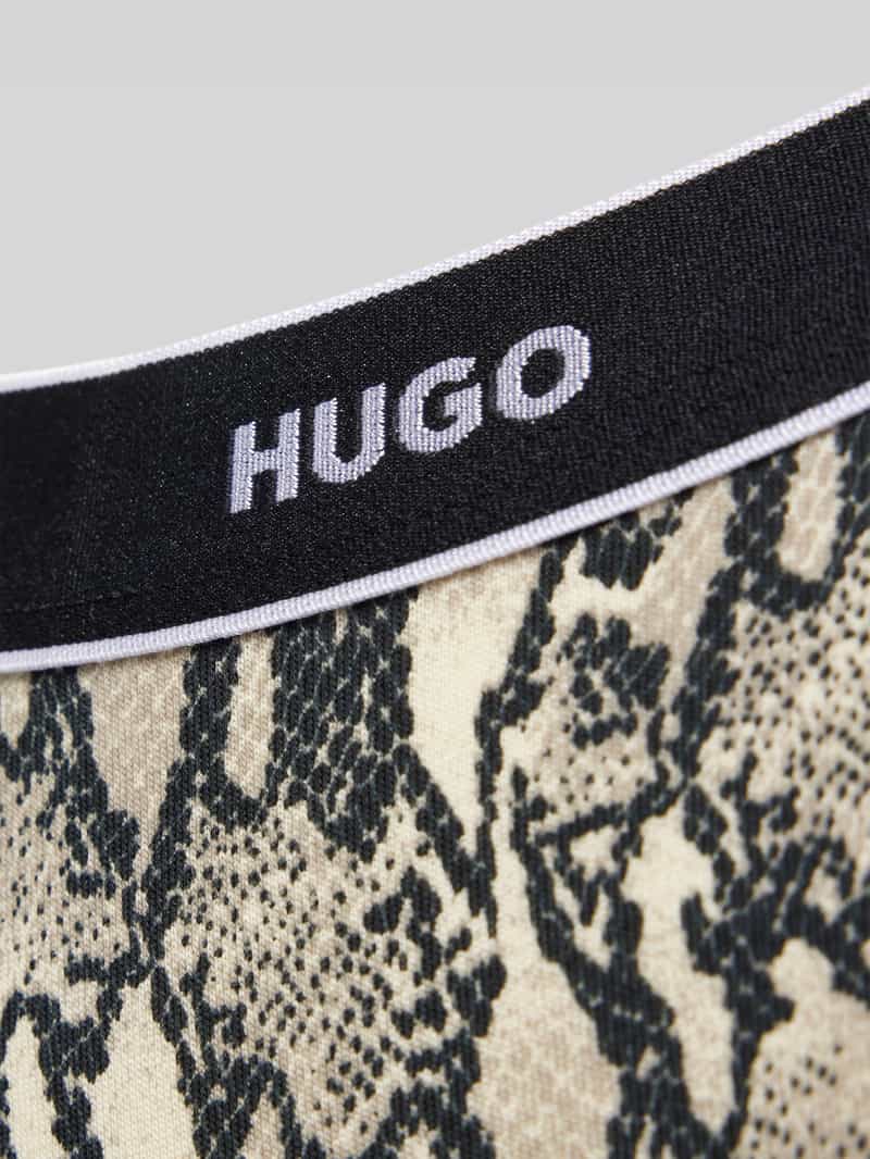 HUGO String met elastische band met label in een set van 3 stuks