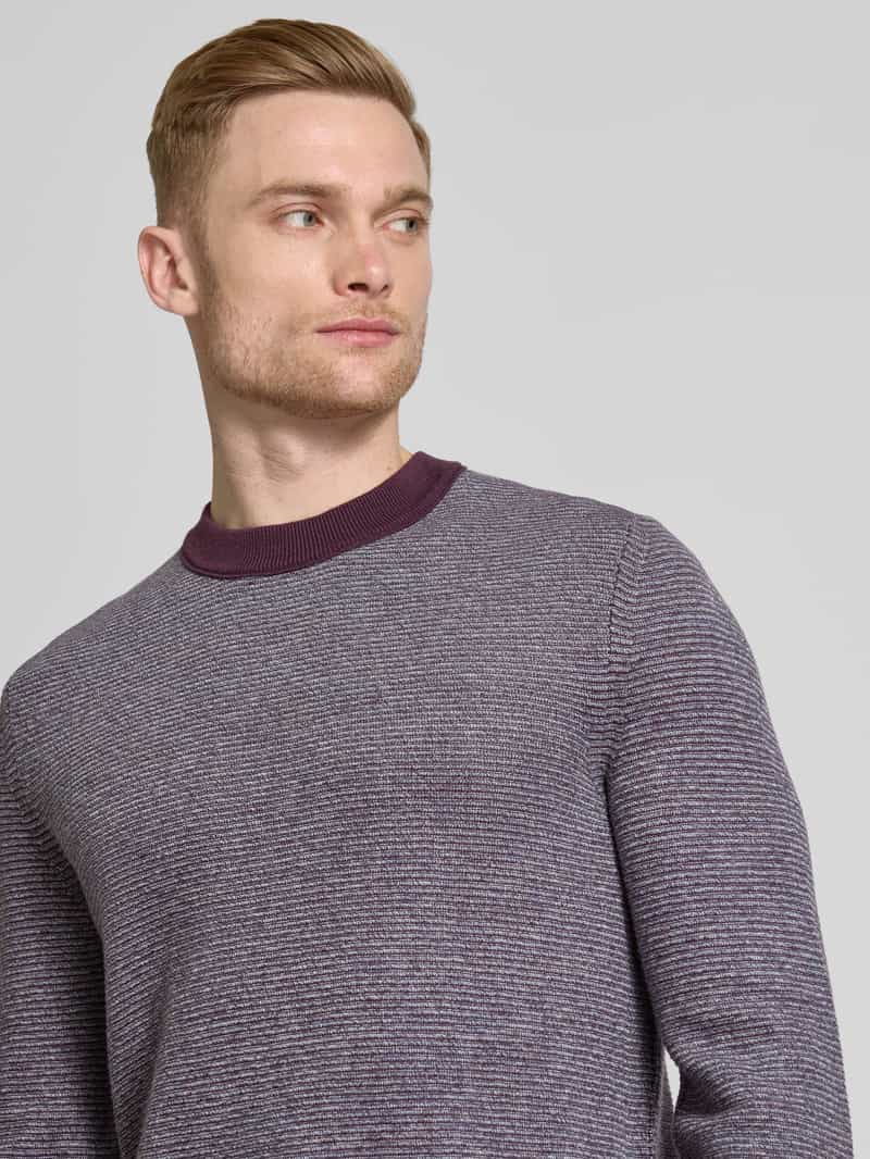Boss Orange Gebreide pullover met ribboorden model 'Aspoki'