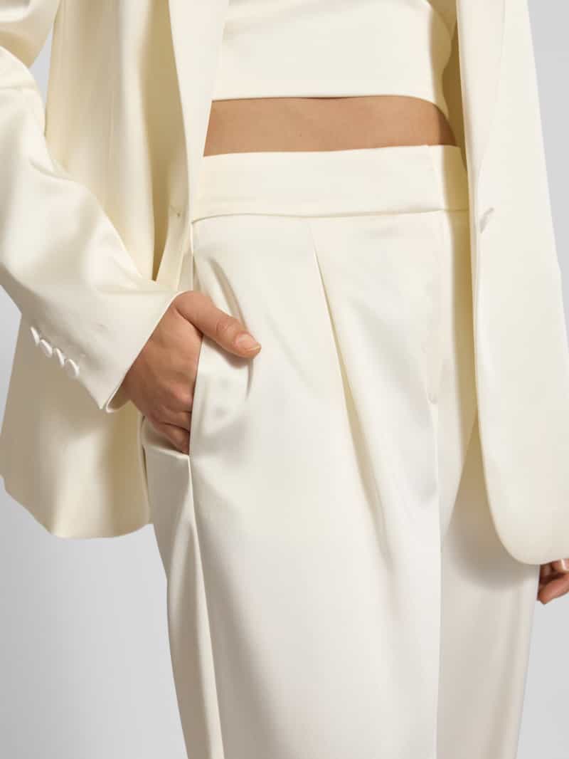 Jake*s Cocktail Wide leg bandplooibroek met steekzakken