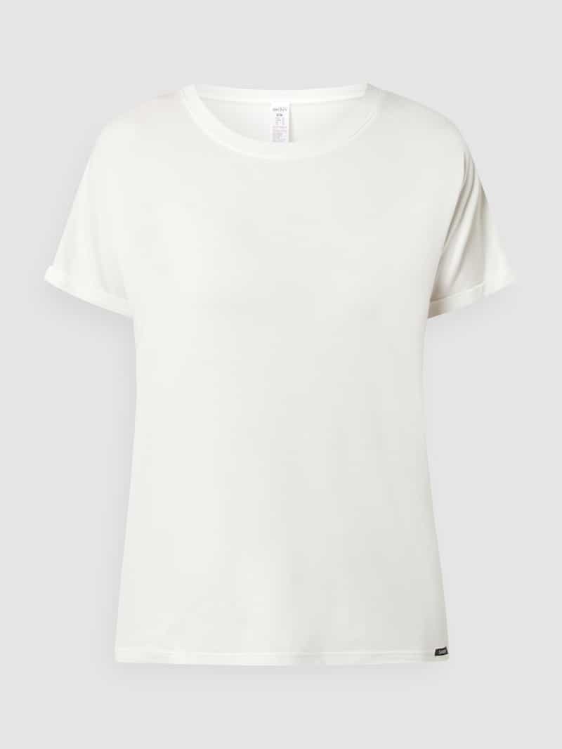 SKINY T-shirt van een mix van viscose en elastaan model 'Every Night In'