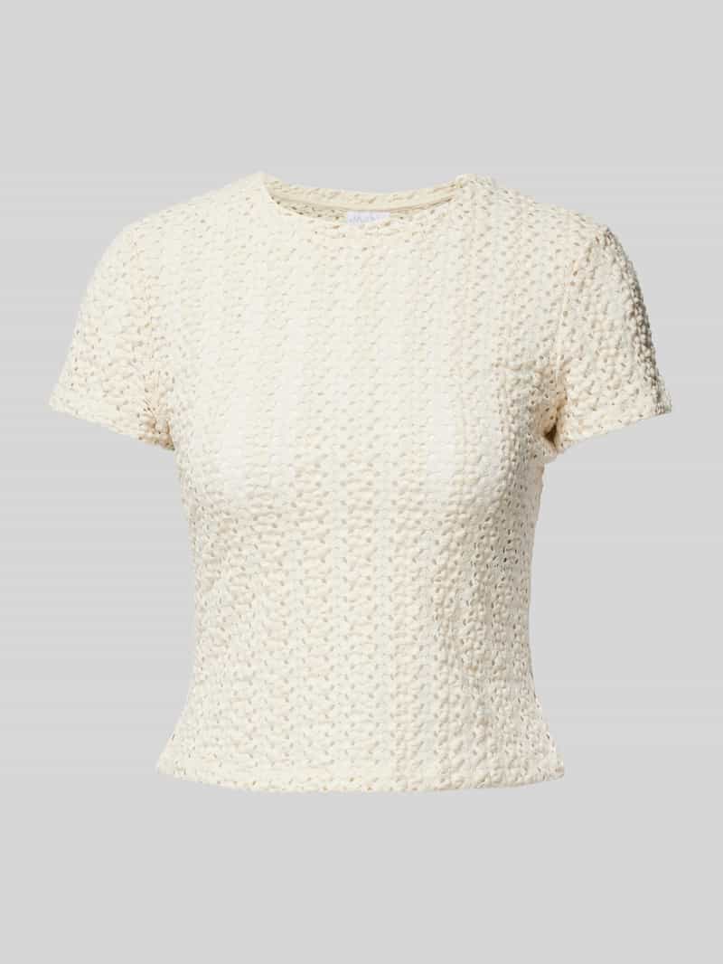 Jake*s Collection Blouseshirt met gaatjesmotief