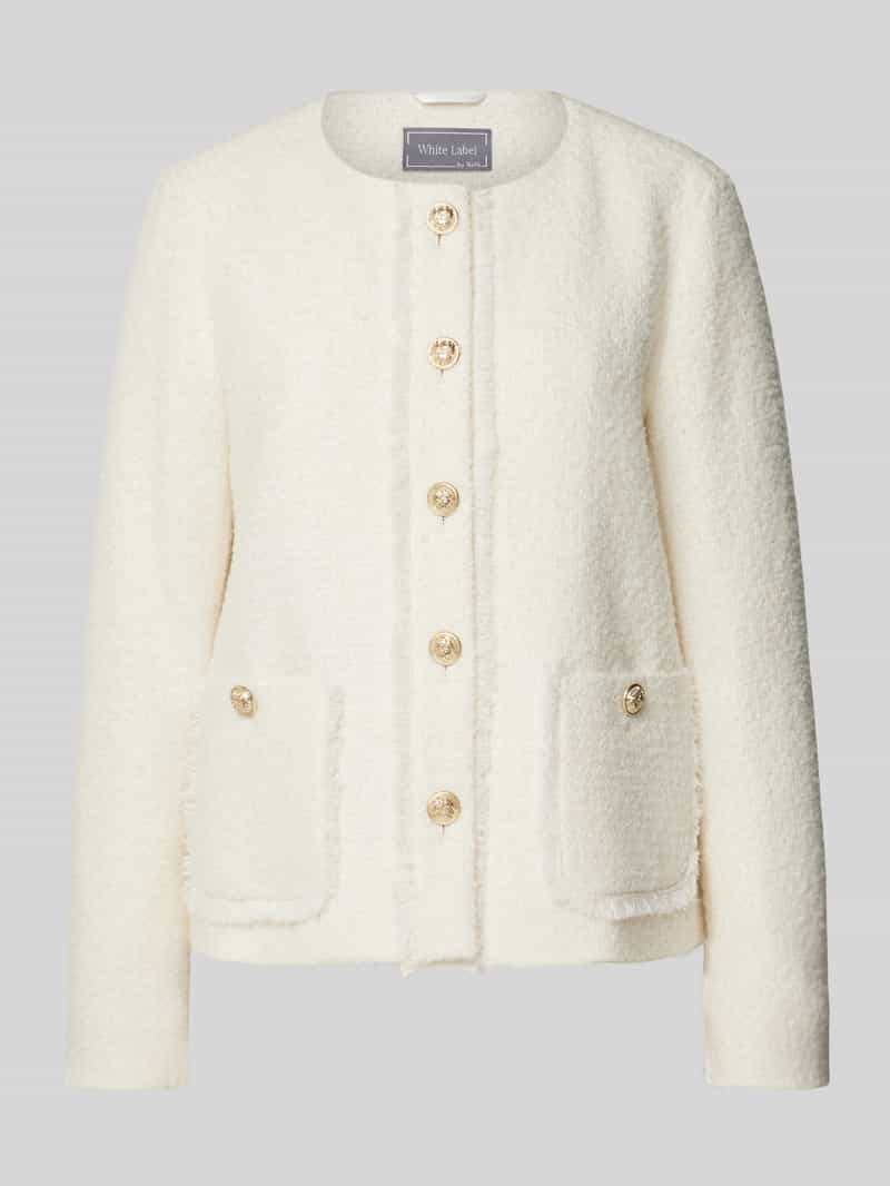 WHITE LABEL Blazer met ronde hals