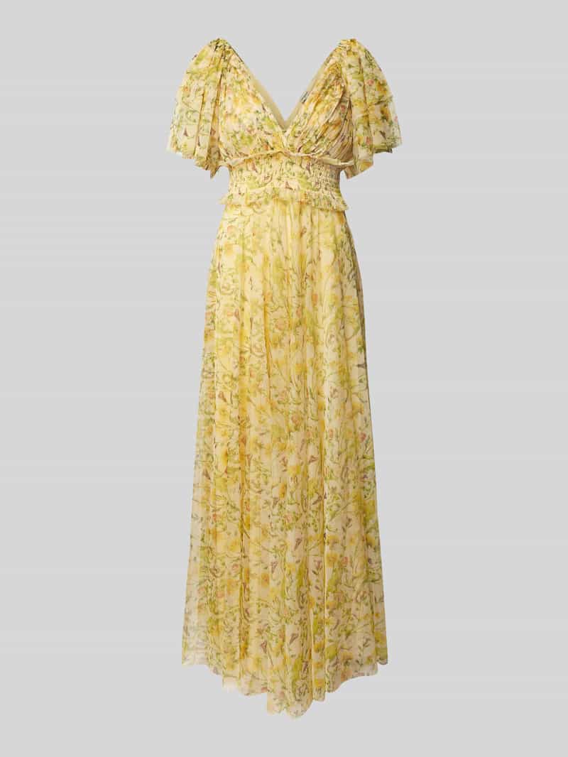Lace & Beads Avondjurk met smokdetails