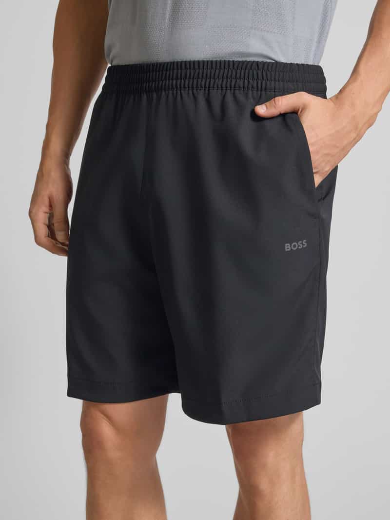 BOSS Green Regular fit korte broek van ademend materiaal