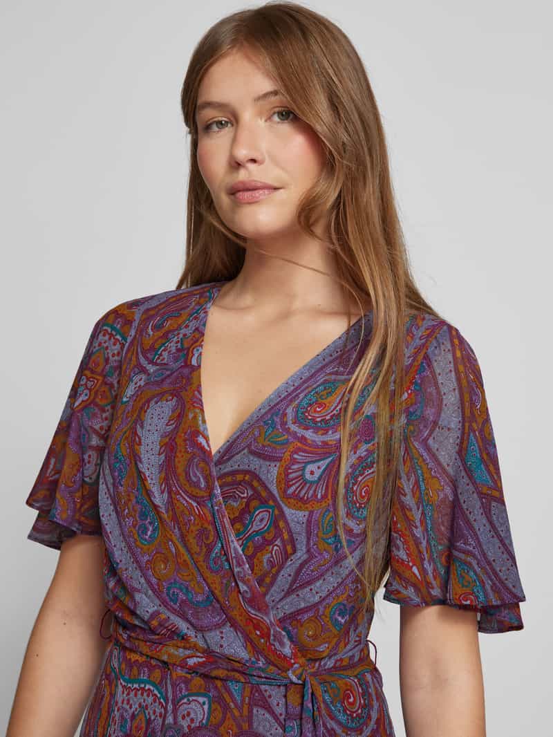 Lauren Ralph Lauren Midi-jurk met strikceintuur