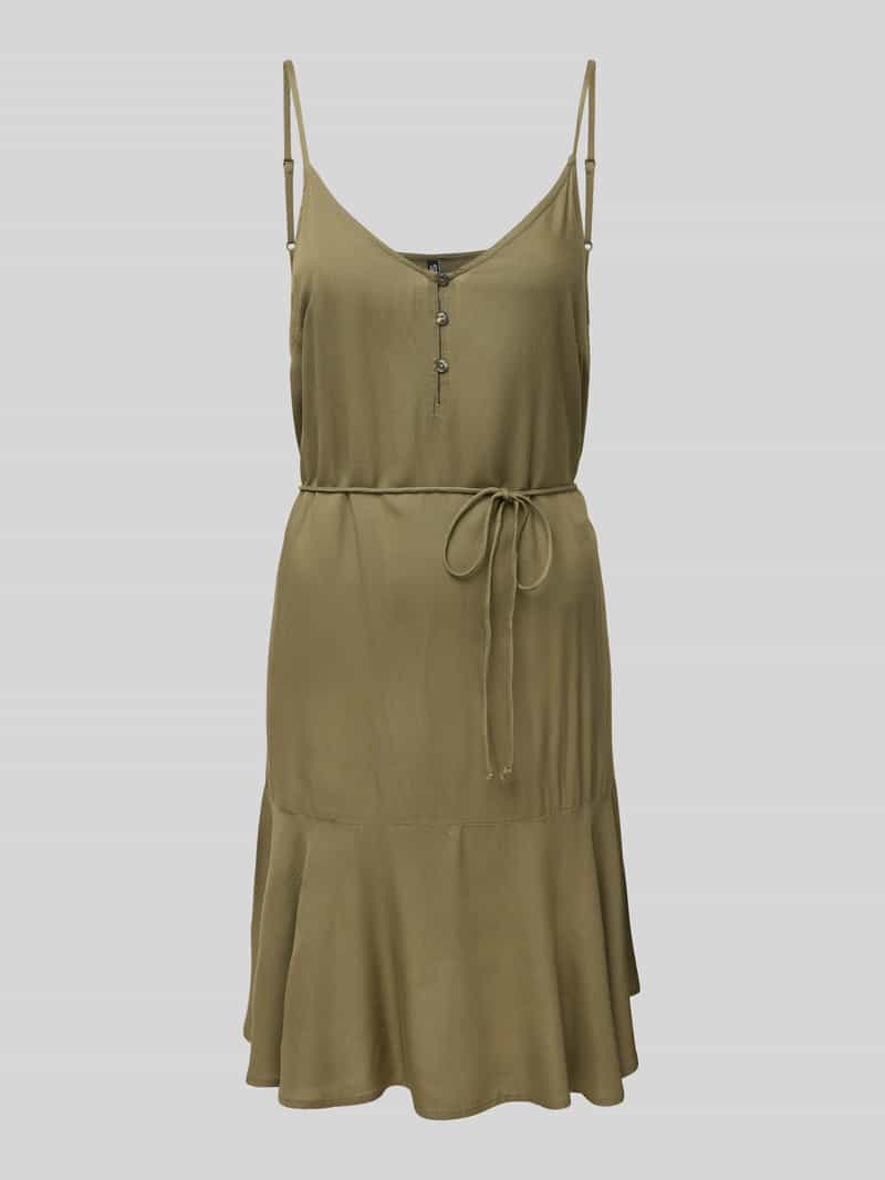 Pieces Getailleerde mini-jurk met tailleband model 'NYA'