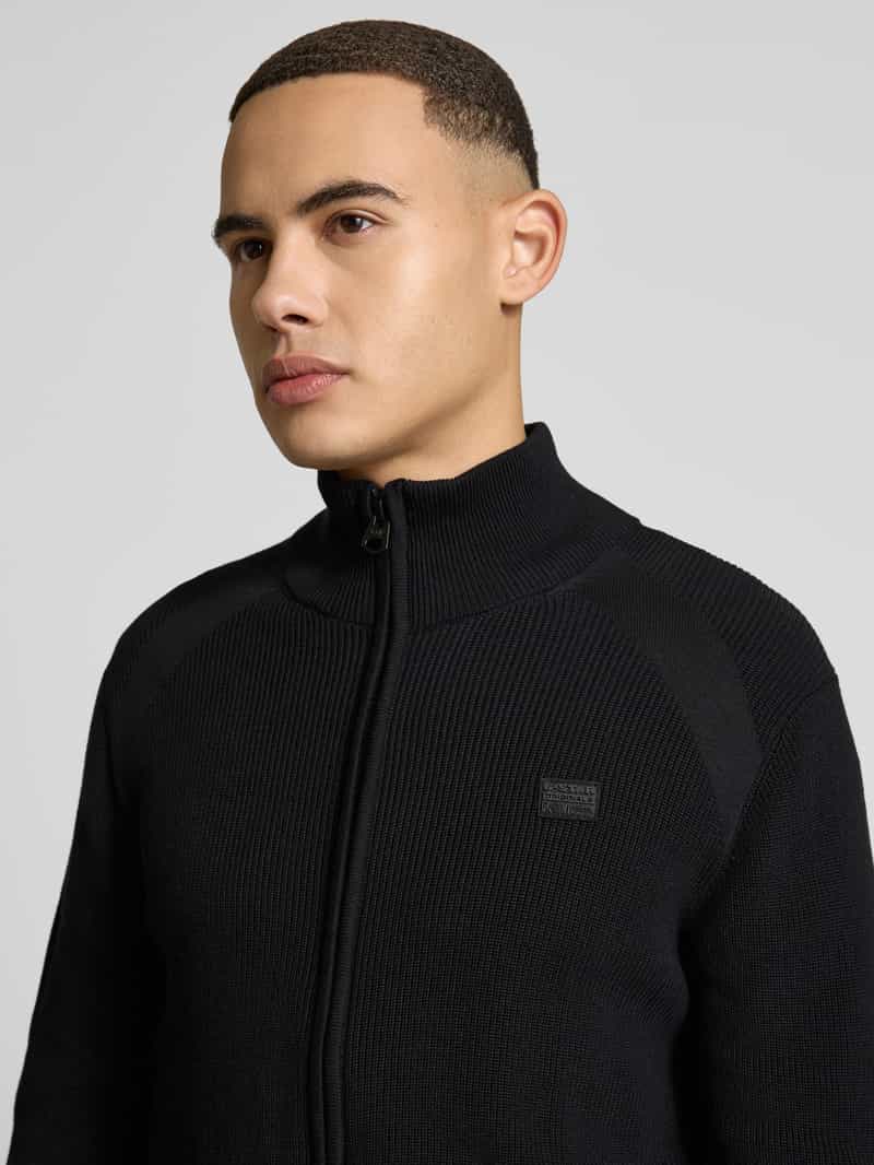 G-Star Raw Gebreid vest met opstaande kraag