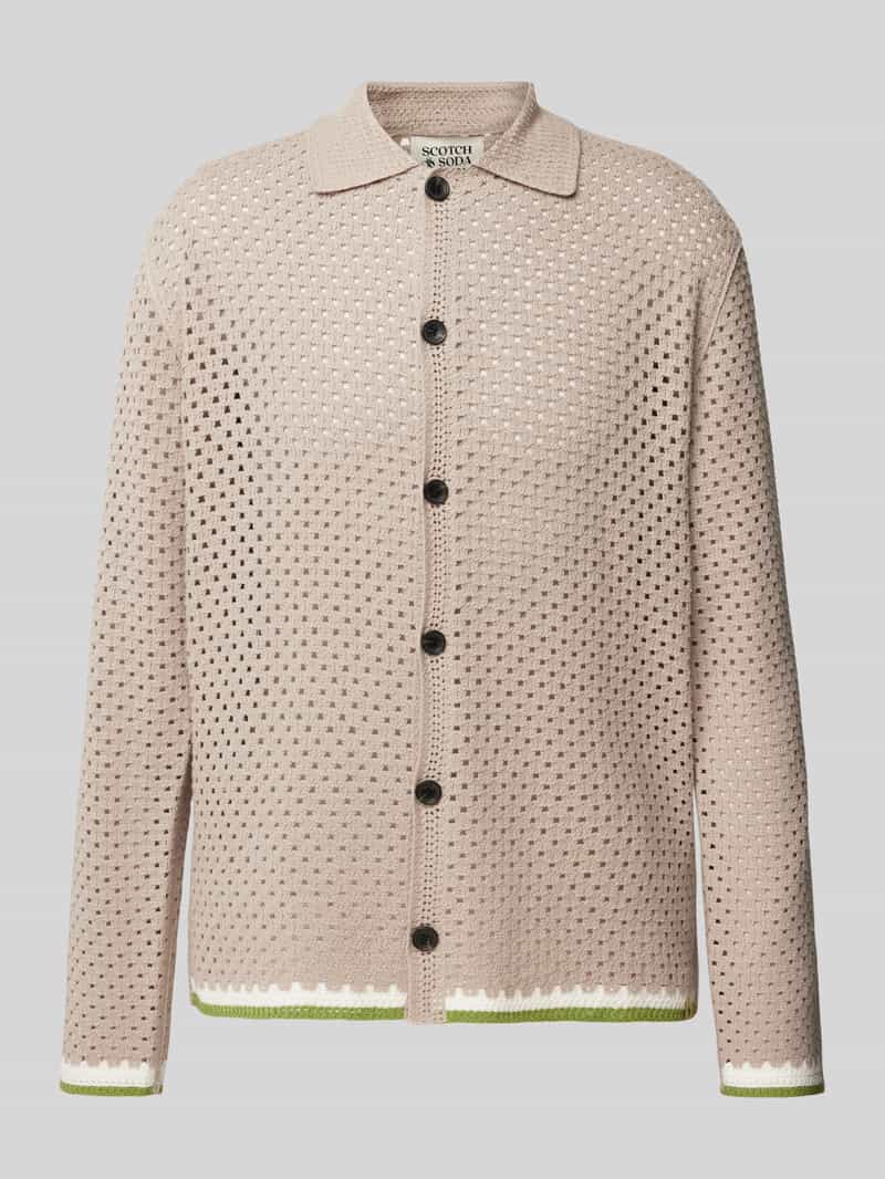 Scotch & Soda Cardigan met gaatjesmotief
