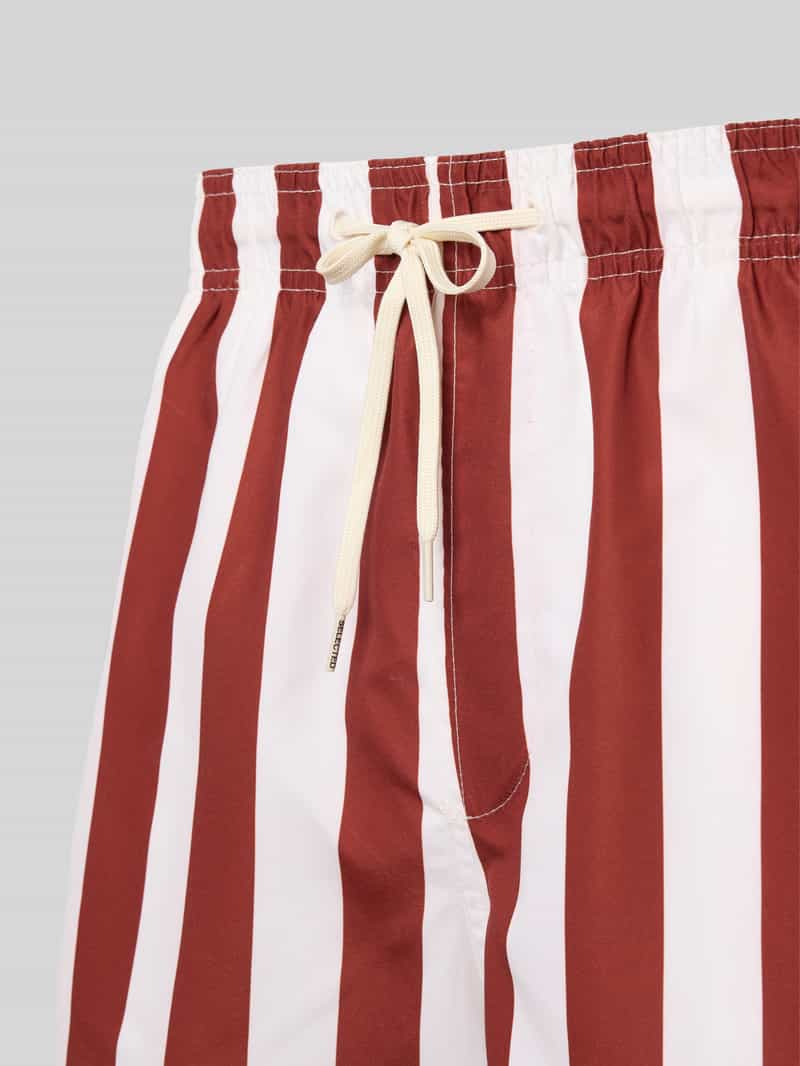 Selected Homme Korte zwembroek met streepmotief model 'DANE'