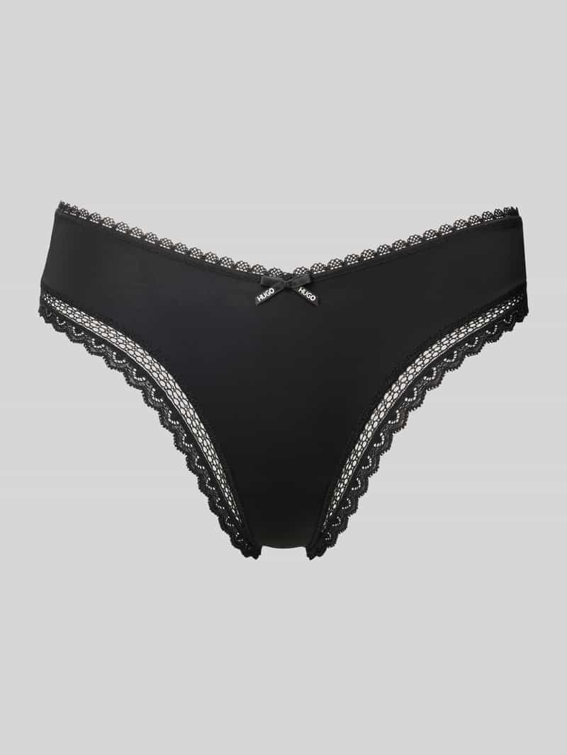 HUGO String met strikdetail model 'THONG UNIQUE'