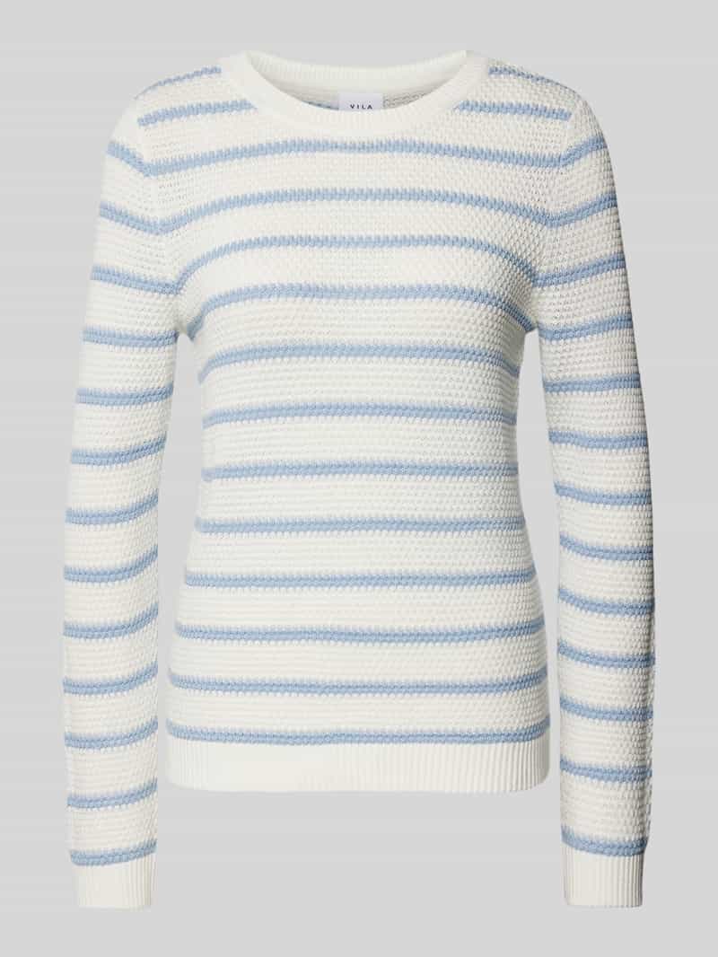 Vila Gebreide pullover met ribboorden