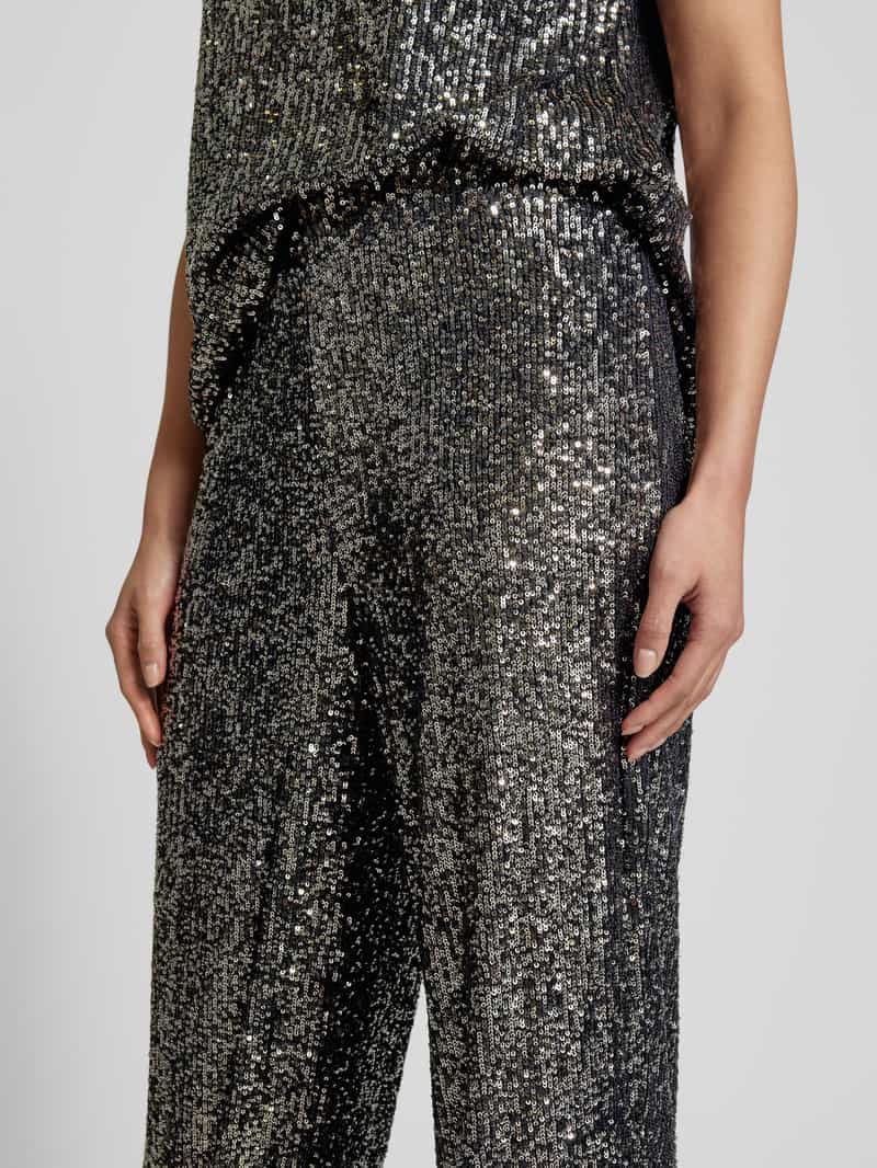Street One Stoffen broek met pailletten