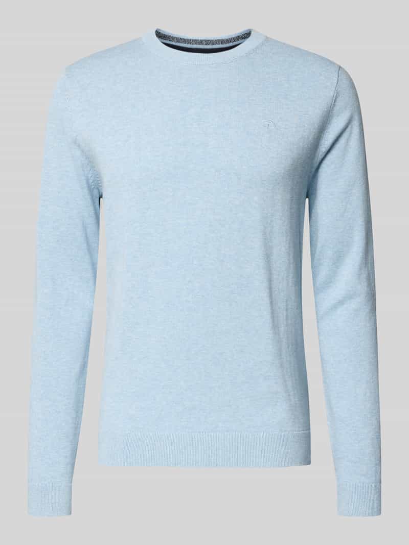 Tom Tailor Regular fit gebreide pullover van zuiver katoen