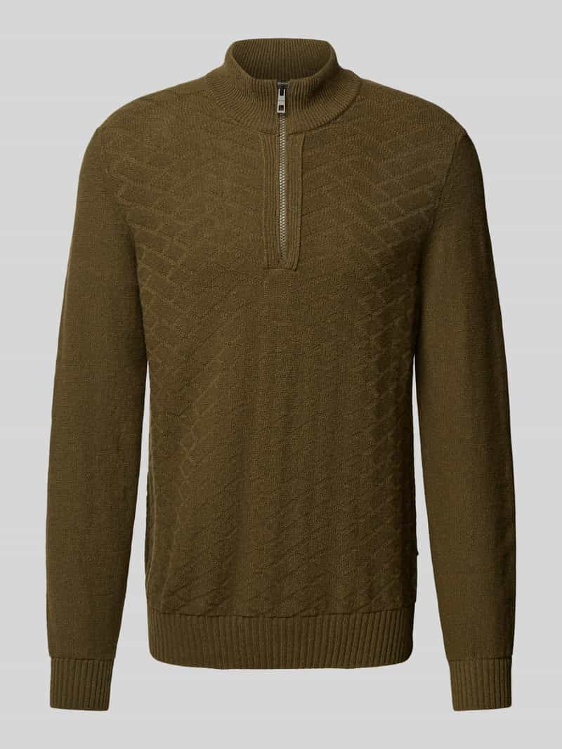 Maerz muenchen Gebreide pullover van scheerwol, model 'DIAMOND ALBANY'