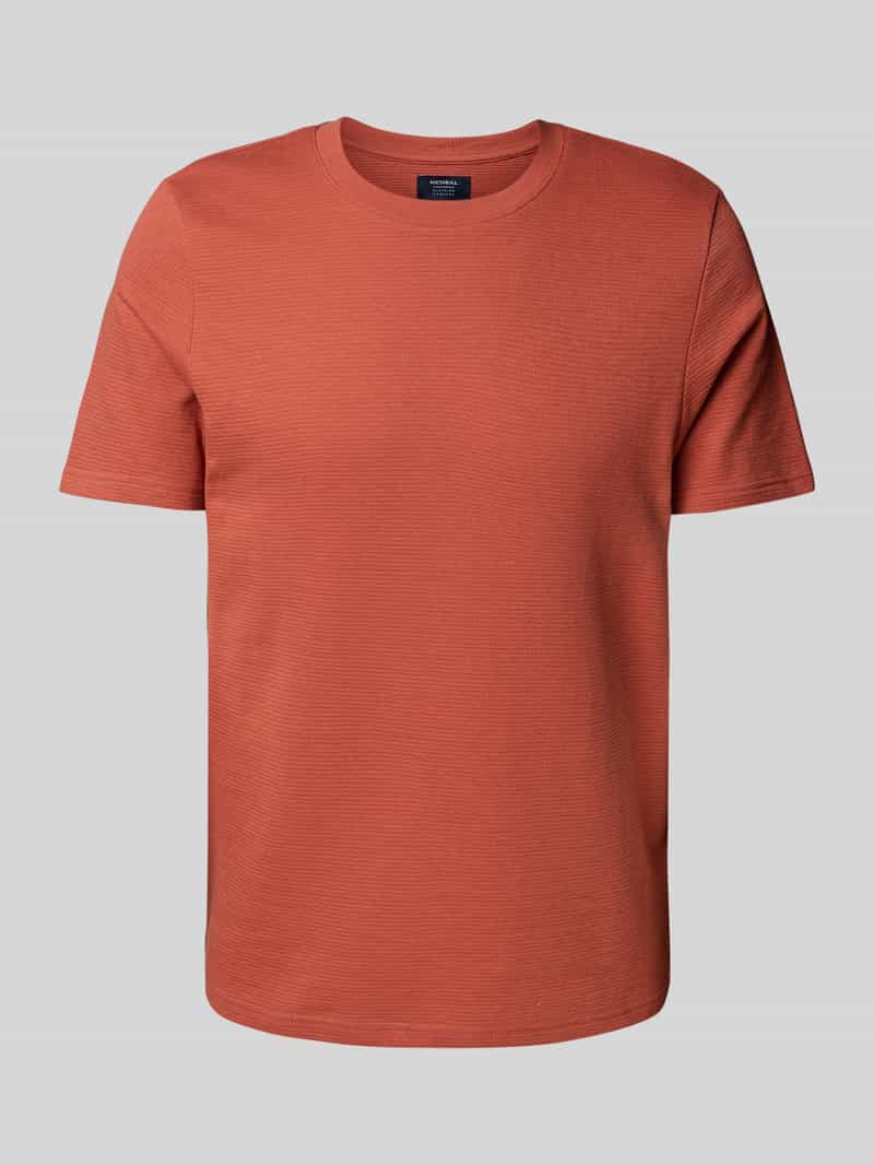 MCNEAL T-shirt met geribde ronde hals