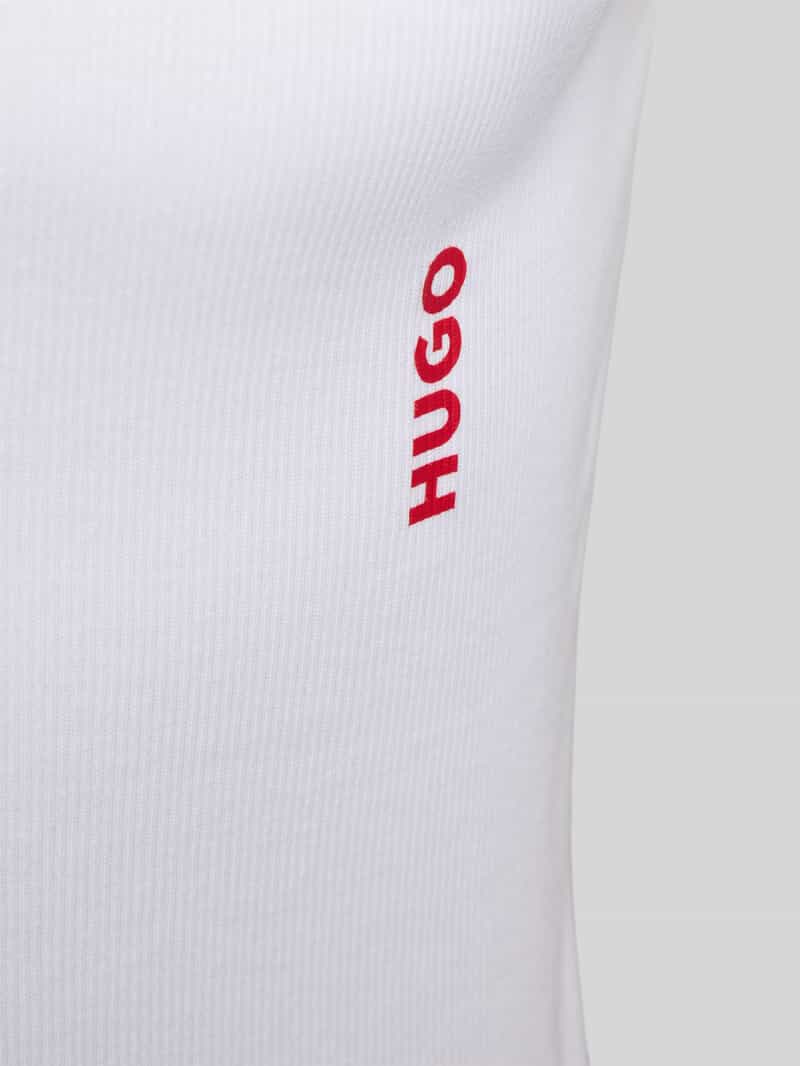 HUGO Tanktop met labelprint in een set van 3 stuks