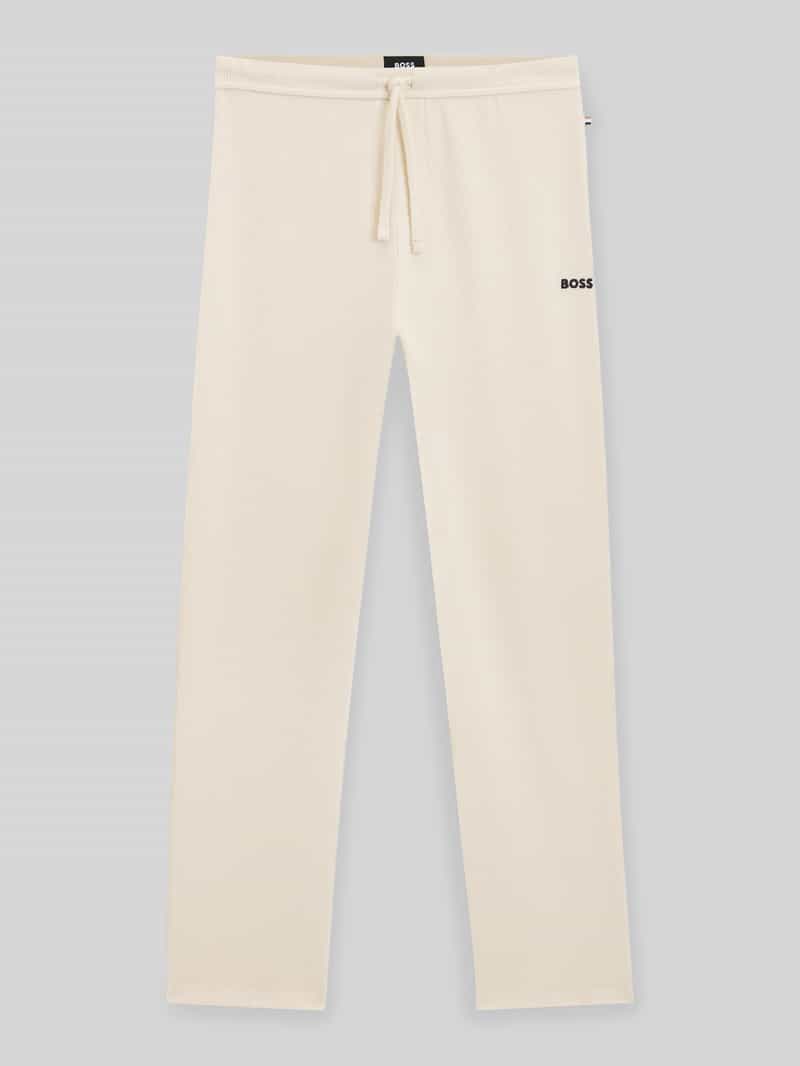 Boss Regular fit sweatpants van katoenmix