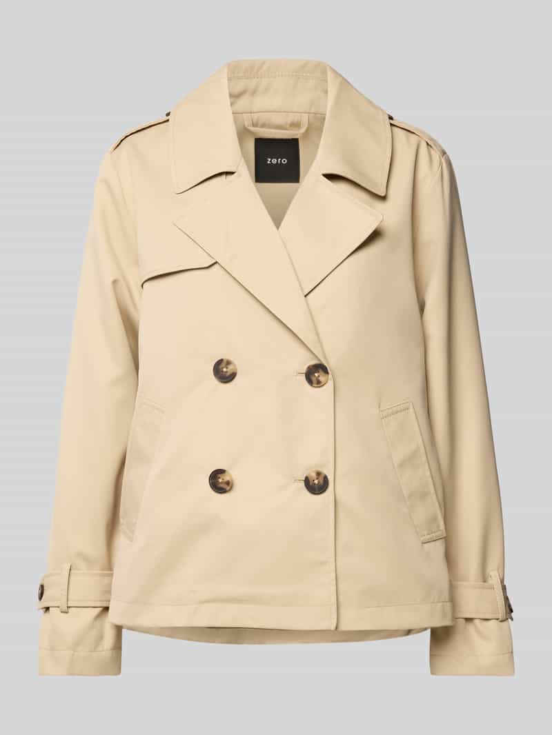 Zero Trenchcoat met strookzakken